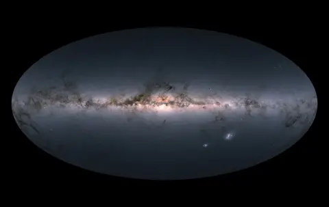 Himmelskarte der Milchstraße aus den Daten von Gaia