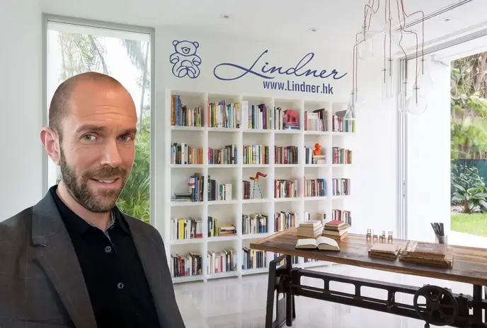 Wolfgang Lindner, founder, in his office